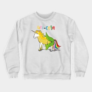 funny and cute unicorn Crewneck Sweatshirt